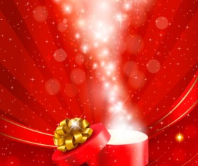 Shiny Valentine hearts vector cards 04