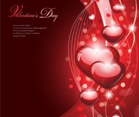 Valentines with Romantic backgrounds vector 01