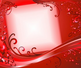 Valentines with Romantic backgrounds vector 02