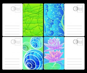 Various Postcard design vector