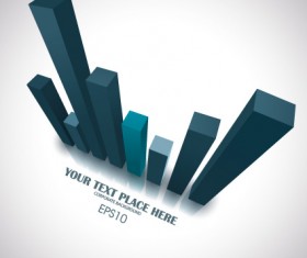 Business 3D graph vector material 05