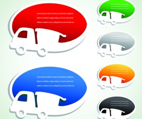Transport Advertisement Bubbles design vector 01