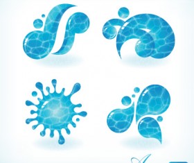 Set of Creative Water design elements vector 03