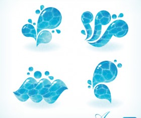 Set of Creative Water design elements vector 04