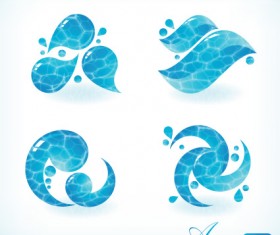 Set of Creative Water design elements vector 05