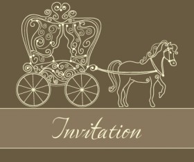 Set of Wedding Invitation cards design vector 02