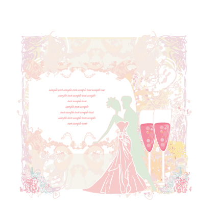 Set of Wedding Invitation cards design vector 03