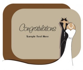 Set of Wedding Invitation cards design vector 05