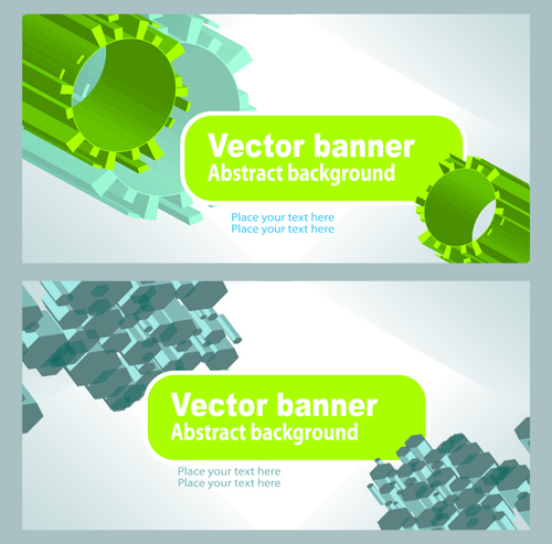 Abstract background banner vector graphics 02