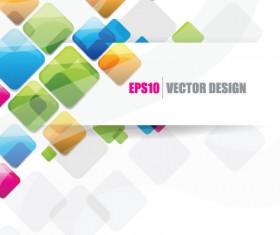 Vector Set of abstraction art backgrounds material 03