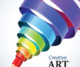 Vector Set of abstraction art backgrounds material 04