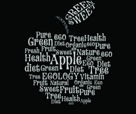 Creative apple Vector illustration set 01