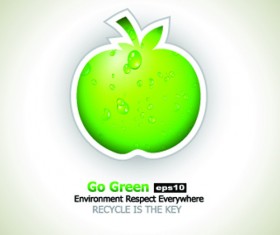 Creative apple Vector illustration set 03