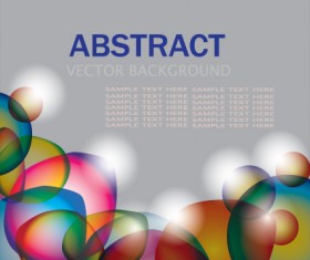 Set of colored Abstract vector backgrounds art 05