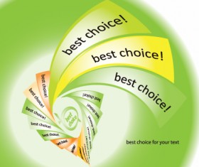 Set of best choice Sticker vector graphic 02