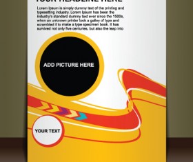 Cover brochure design art vector 01