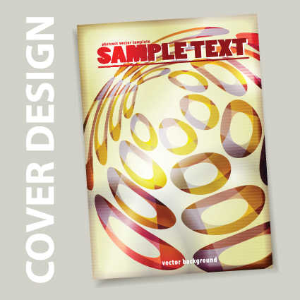 Cover brochure design art vector 02
