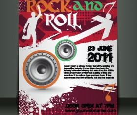 Cover brochure design art vector 04