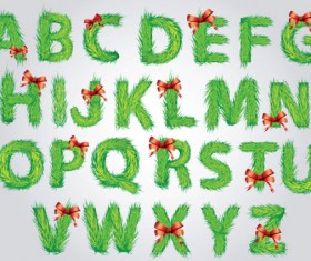 Vector set of Creative letters design element material 01