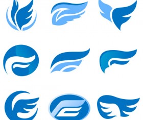 Set of Colored Abstract logo design elements vector 02