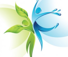 Creative dancers symbol vector 03