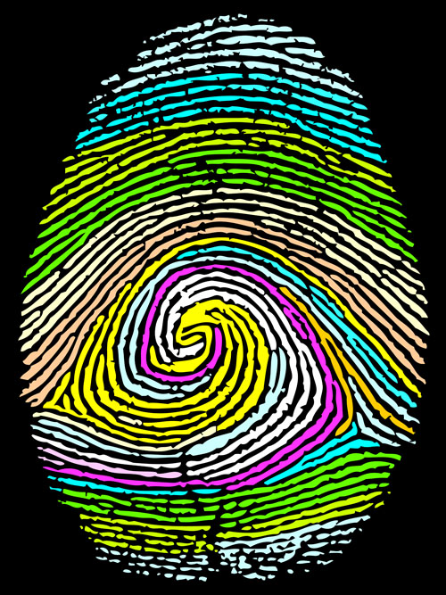 Different Fingerprints design elements vector 01