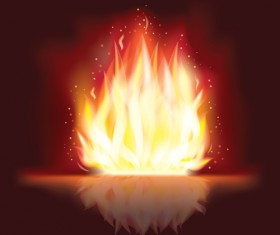 Vector set of Fire design elements 02