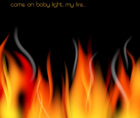 Vector set of Fire design elements 04