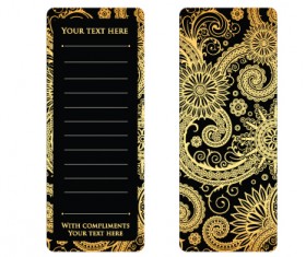 luxurious flower cards design vector 01