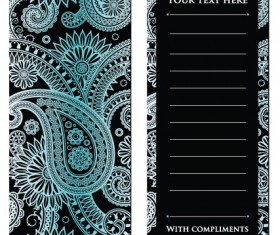 luxurious flower cards design vector 03