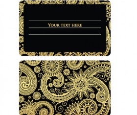 luxurious flower cards design vector 04