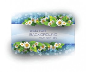Beautiful flowers frame backgrounds vector 02