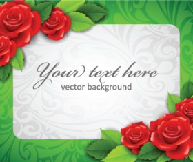 Beautiful flowers frame backgrounds vector 05