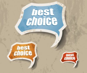 grunge style Stickers design vector 03