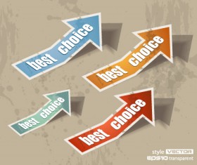 grunge style Stickers design vector 04