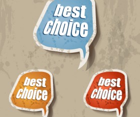grunge style Stickers design vector 05