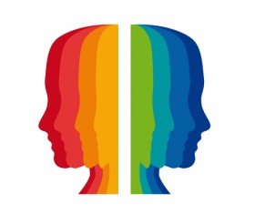 Creative head design art vector 02