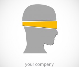 Creative head design art vector 04