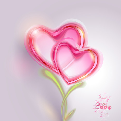 Valentine Day love backgrounds vector 02
