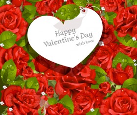 Valentine Day love backgrounds vector 04