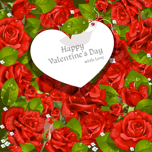 Valentine Day love backgrounds vector 04