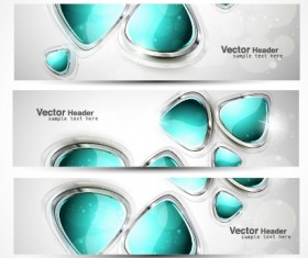 Vector heard of modern banner design elements 01