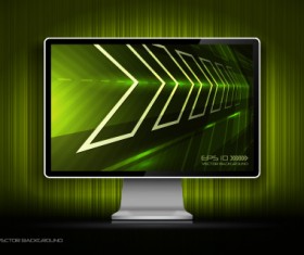 Creative monitor design elements vector material 03
