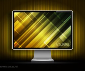 Creative monitor design elements vector material 05