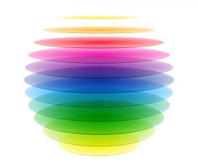 Colorful Rainbow background vector material 02