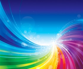 Vector Shiny Rainbow background 03