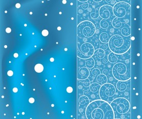 Bright Winter Snow backgrounds art vector 02