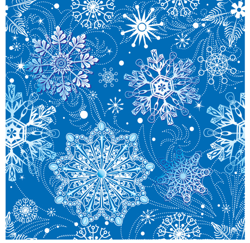 Bright Winter Snow backgrounds art vector 05