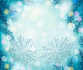 Snowy vector backgrounds art 4