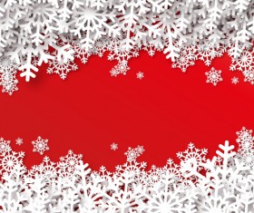 Snowy vector backgrounds art 5